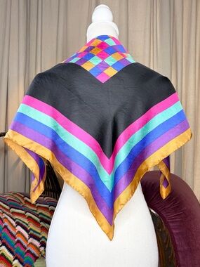 70s Checkerboard Scarf